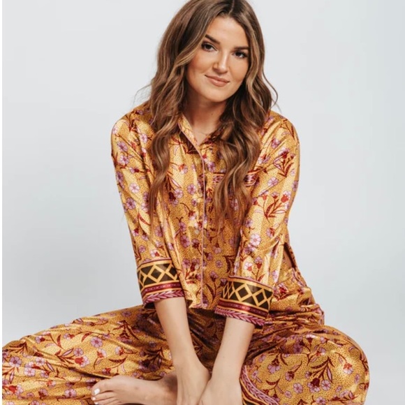Free People Other - Free People Pajama Party Gold Combo